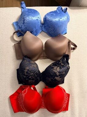 Set of 4-Soma Vanishing Back Full Coverage Bras (38C)